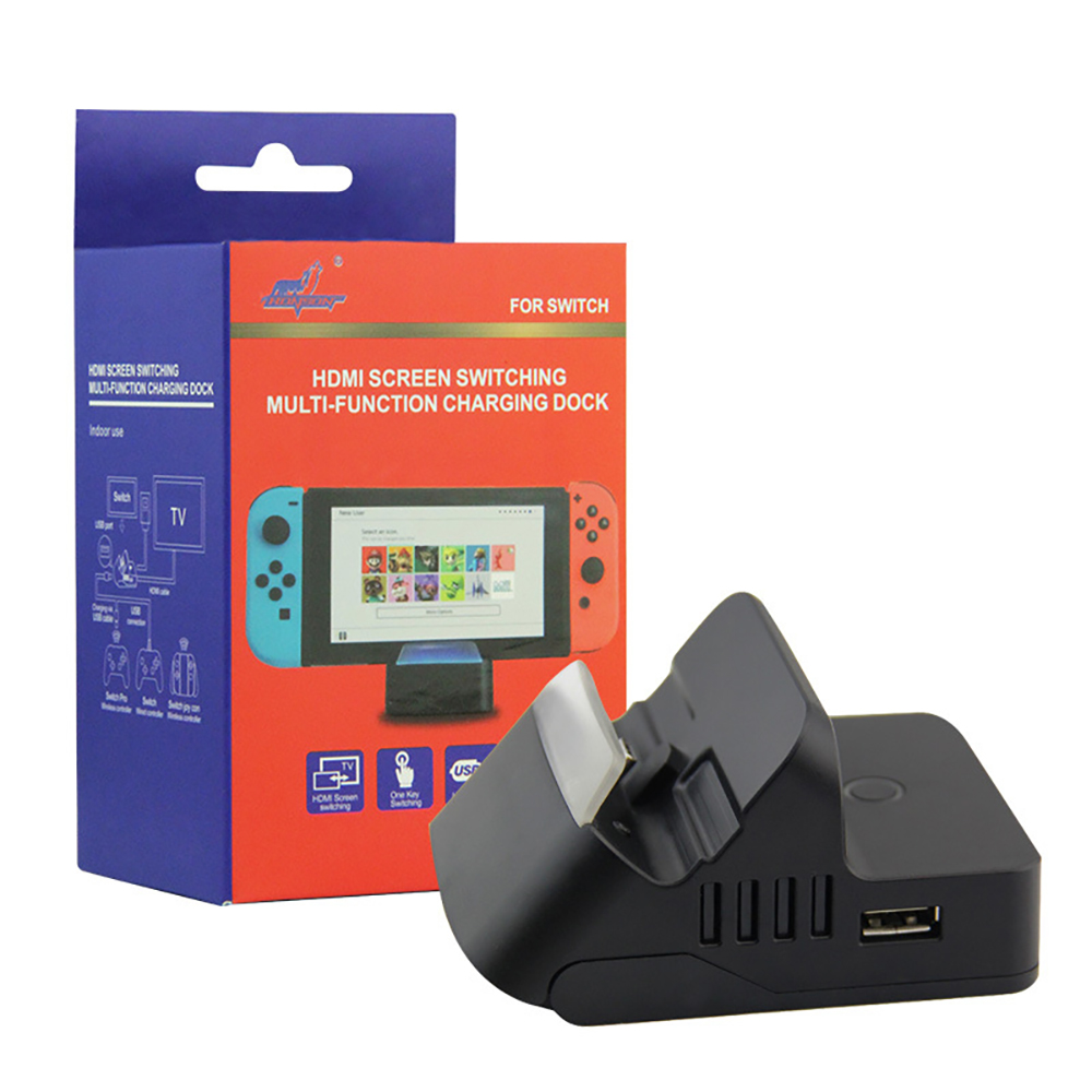 楽天市場 Nintendo Switch ドック 完全代替品 多機能充電スタンド Type C充電スタンド 任天堂 Type C To Hdmi変換アダプター ニンテンドースイッチ ドック 充電モード Tv出力モード切替 充電しながらゲームプレイ 日本語取扱説明書付き ネットキー