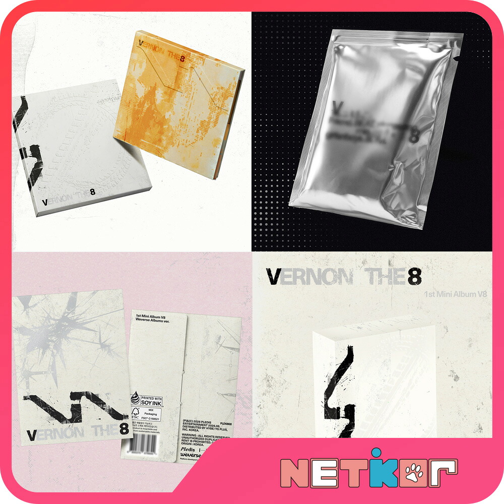 V8 (SEVENTEEN) ミニ１集アルバム V8 韓国チャート反映 当店特典 バーノン ディエイト SVT セブンティーン【送料無料】STANDARD Ver. / COMPACT Ver. / KiT Ver. / Weverse Album Ver. / K-POP｜netkor
