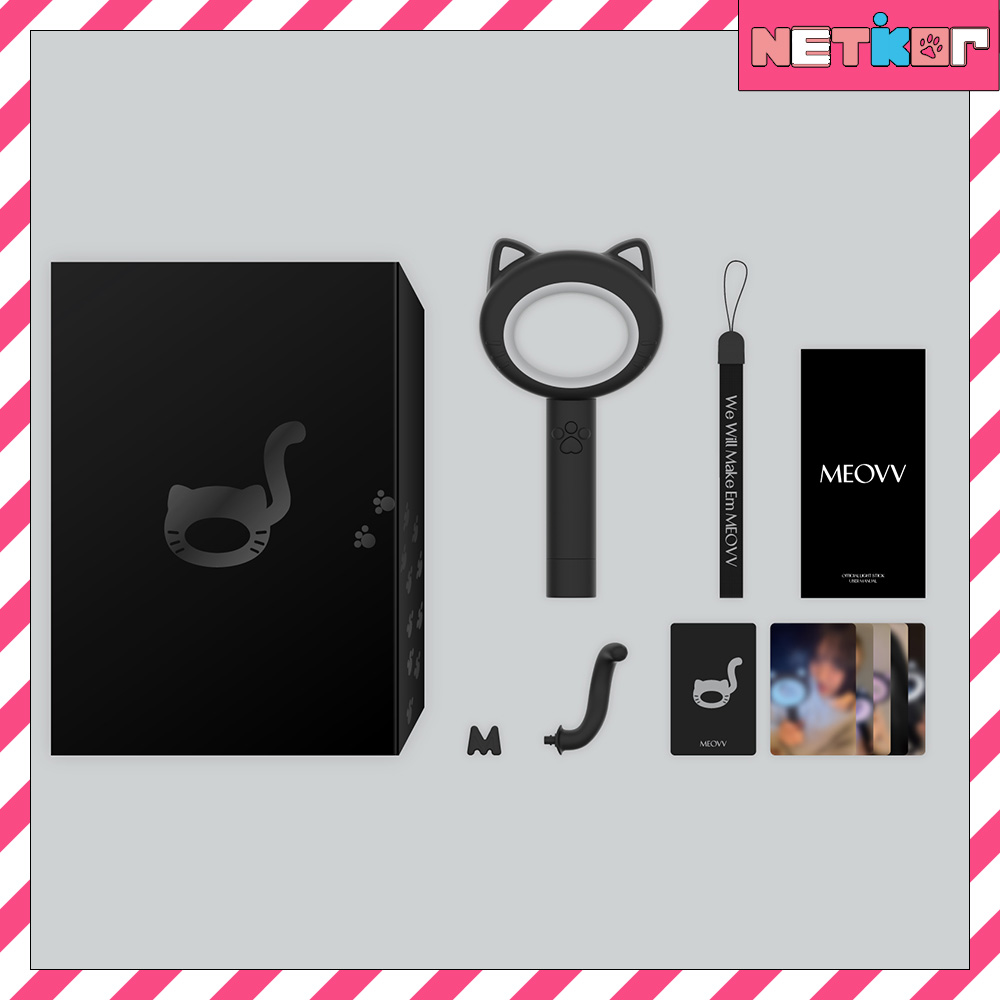 MEOVV 公式 ペンライト OFFICIAL LIGHT STICK ミヤオ Qoo10] 公式特典付き+ MEOVV OFFICI : KPOP