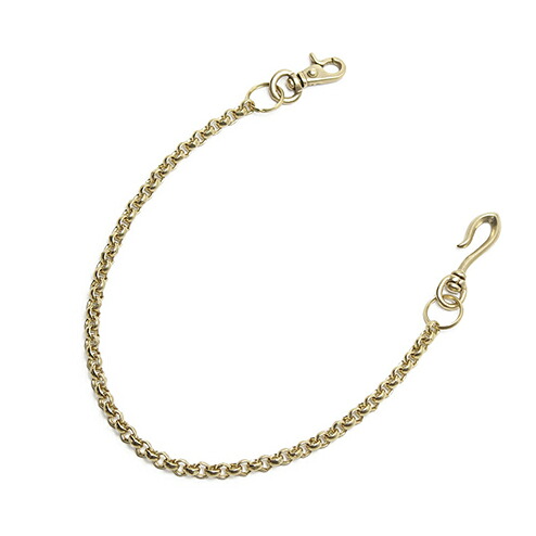 S'FACTORYエスファクトリー 真鍮 ウォレット チェーン オーバルロール ゴールド ブラス（真鍮） 財布 金属 ゴールド メンズ アクセサリー 長い