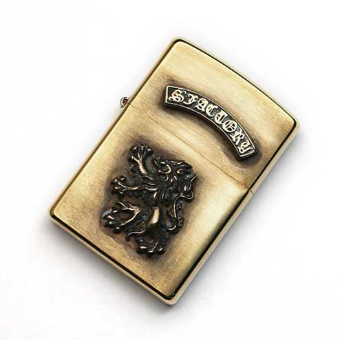 S'FACTORYエスファクトリー オリジナル オイル ライター ブラス（真鍮） ZIPPO 真鍮 シルバーブランド ブランドタグ