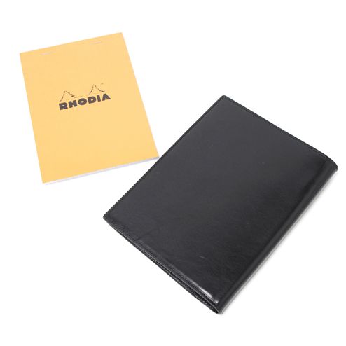 S\u0027FACTORYエスファクトリー Rhodia レザーメモカバー No.16 A5大きさ カウなめし革 ロディア 取りまかなう 容れもの なめし革 革