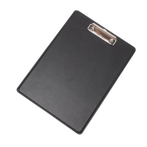 S'FACTORYエスファクトリー A4 シングル レザーバインダー ブラック カウレザー（牛革）書類入れ バインダー クリップファイル クリップボード