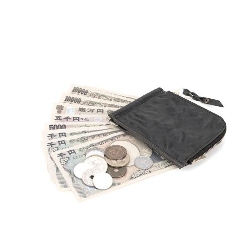 S'FACTORYエスファクトリーMoney Clip Wallet -WaterShrink-（牛革） メンズ 革小物 マネークリップ 札バサミ カードケース 小銭入れ コインケース コンパクト 本革