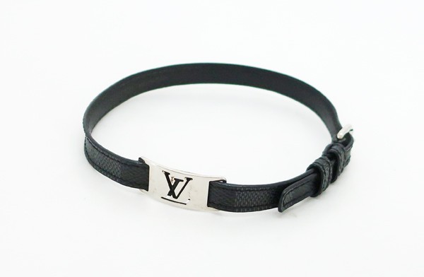 【中古】 【LOUIS VUITTON ルイ・ヴィトン】 ブラスレ 息吹きイット M6616E 腕輪 ダミエ・グラフィット