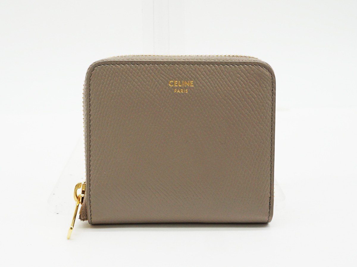☆【中古】 【CELINE セリーヌ】 スモール ジップウォレット エッセンシャル 紙入れ