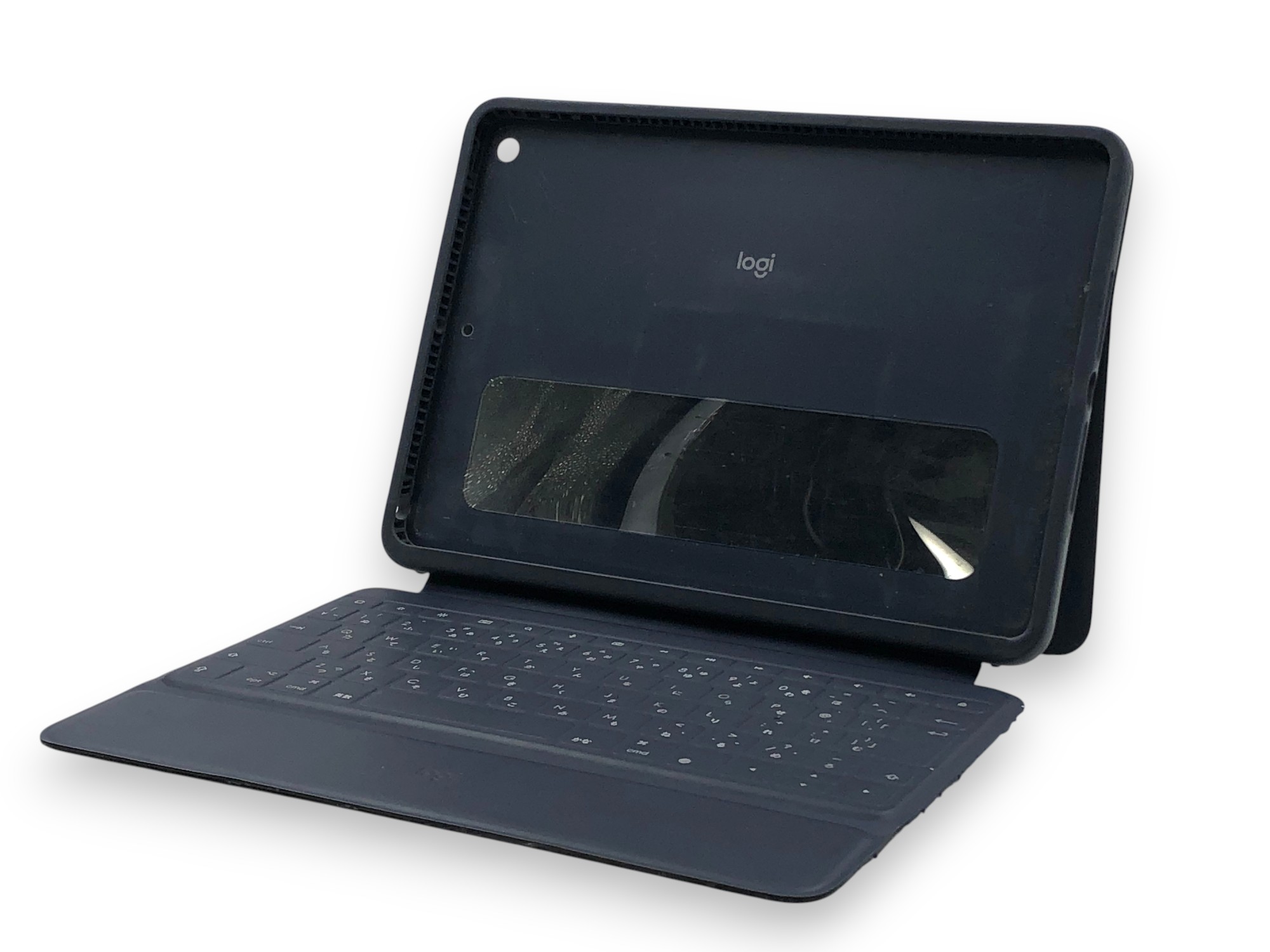 ロジクール 10.2インチ iPad(第8/7世代)用 キーボード一体型ケース RUGGED COMBO 3 日本語配列 クラシックブルー iK1054RE 【中古品】