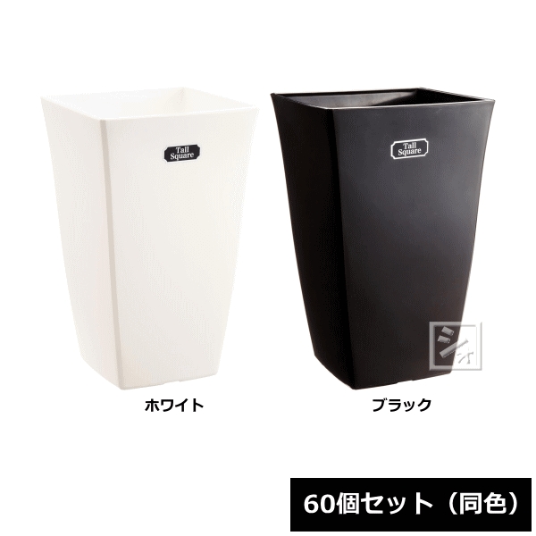 【法人送りとどける押さえる】 \u003cBR\u003eアイカ 鉢 トール真四角 6号型 \u003cBR\u003e60個仕掛ける 同色 幅14×奥ぶかさ14×高さ23.5糎 ~R~