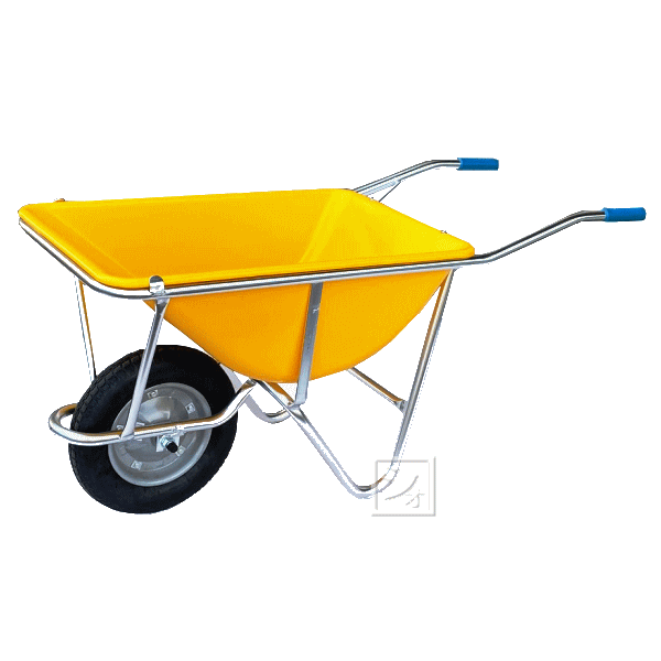 楽天市場 法人配送限定 Wb3502al アルミ一輪車 深型 3才 ノーパンクタイヤ仕様 運搬用一輪車 バケットに黒い斑点あり ねっとんや