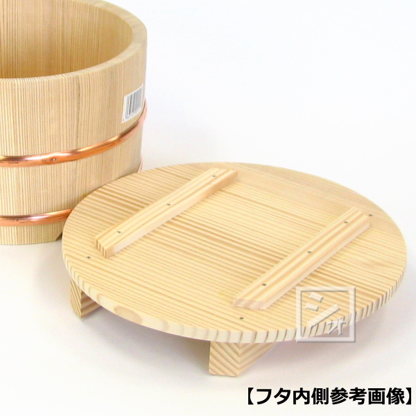 雅うるし工芸 のせ蓋おひつ 30cm (1.5升用) サワラ材 日本 DOH05030