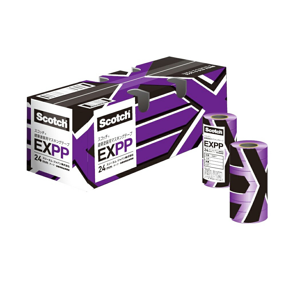 3M 建築塗装用マスキングテープ EXPP 18ﾐﾘ 70個入 取寄