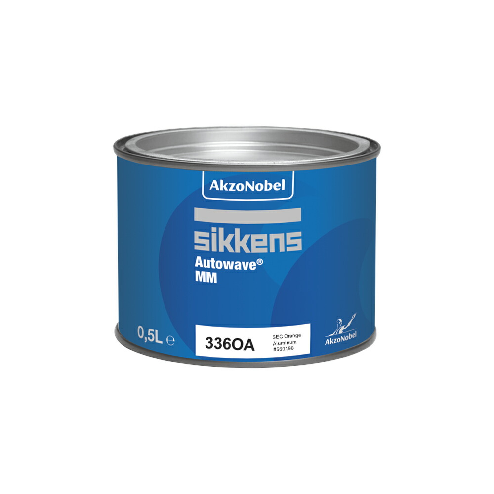 アクゾノーベル 560330 Sikkens オートウエーブ原色(水性べースコート) 336OA オレンジアルミニウム 0.5L 取寄