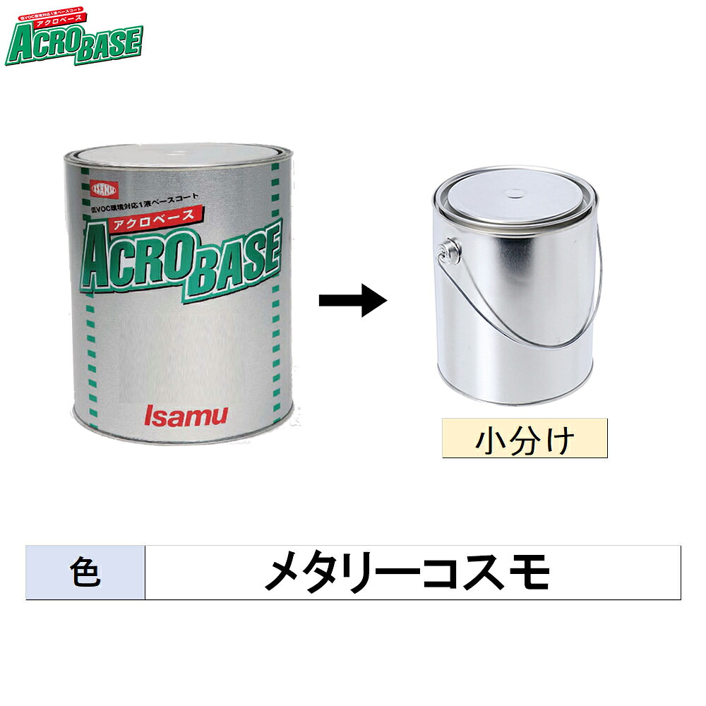 イサム塗料 小容量サイズ 220-0777-2 アクロベース メタリーコスモ 500g～3kg (小分け販売) 取寄
