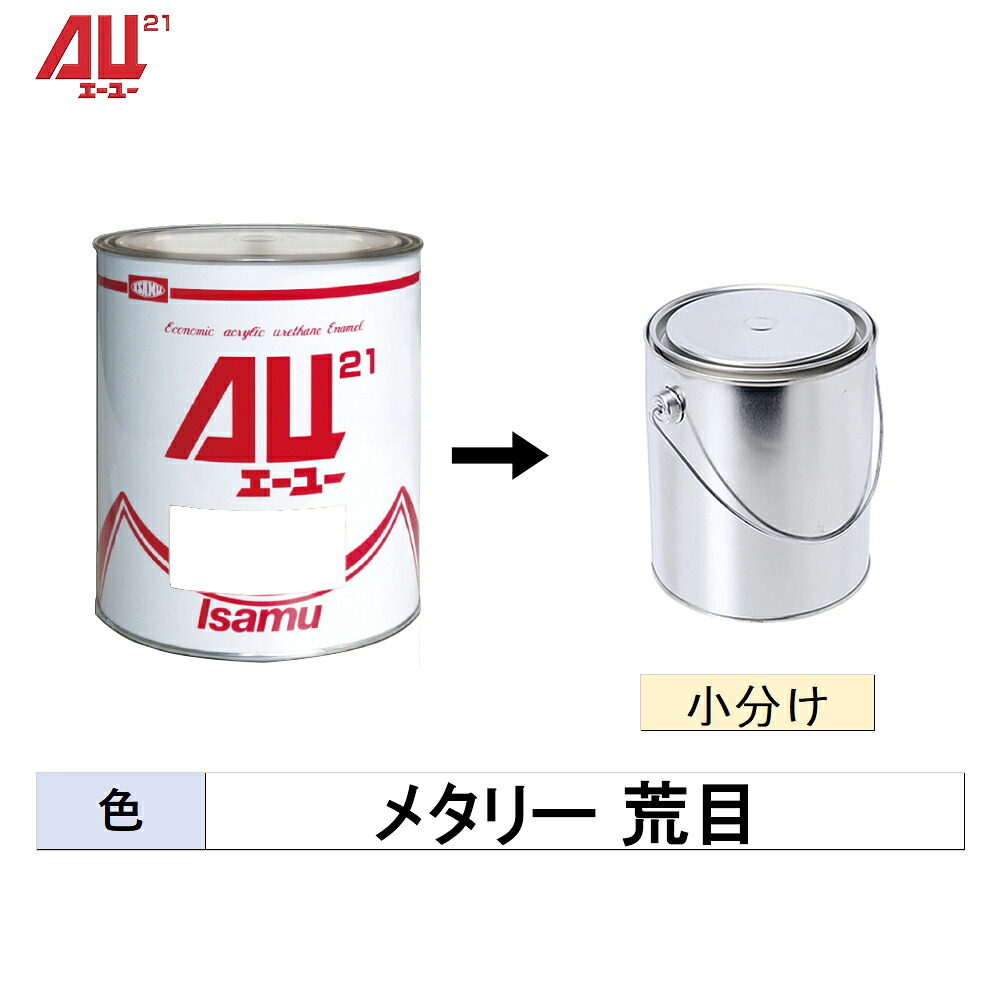 イサム塗料 小容量サイズ AU21 メタリー荒目 500g～3kg(小分け販売) 24807032 取寄｜ネットペイント　店