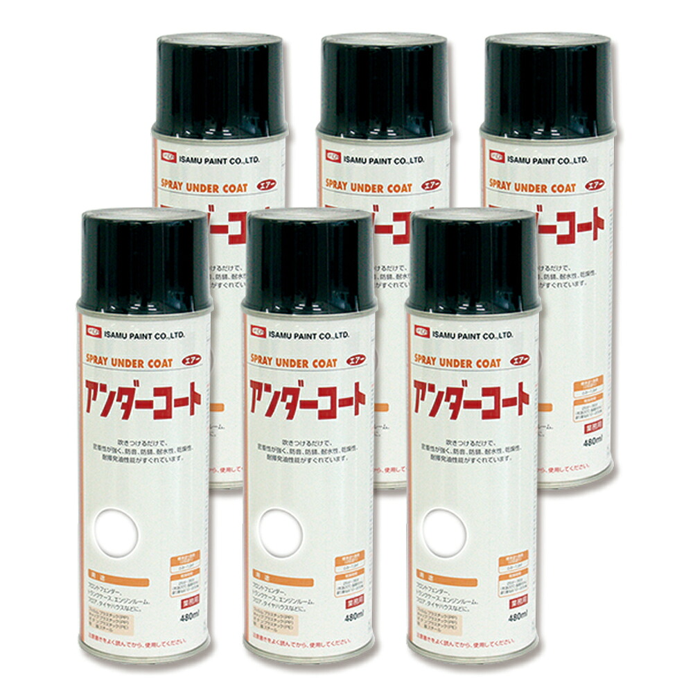 イサム塗料 629-7935-8アンダー厚地の外套白いこと 480ml×6本 取寄