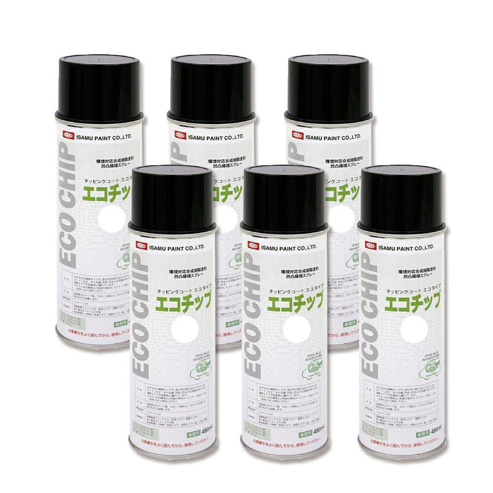 イサム塗料 629-7821-8エコチップホワイト 480ml×6本 取寄