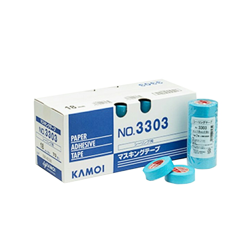 カモ井 マスキングテープ No.3303-NEO [躯体用] 幅18mm×長さ18M（70巻