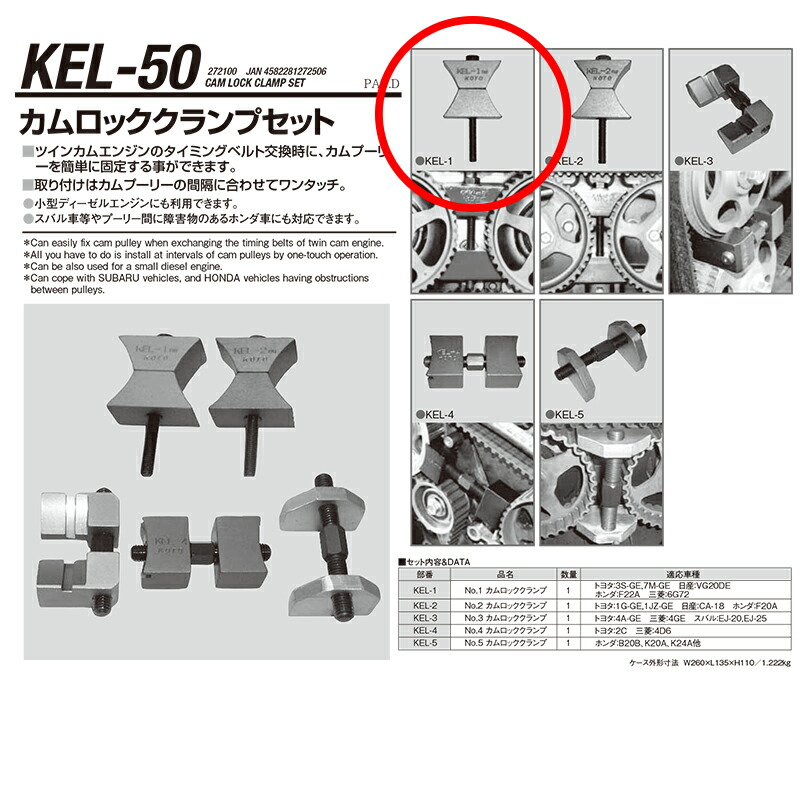 KOTO / カムロッククランプセット / KEL-50 KOTO 江東産業 カムロッククランプセット KEL-50