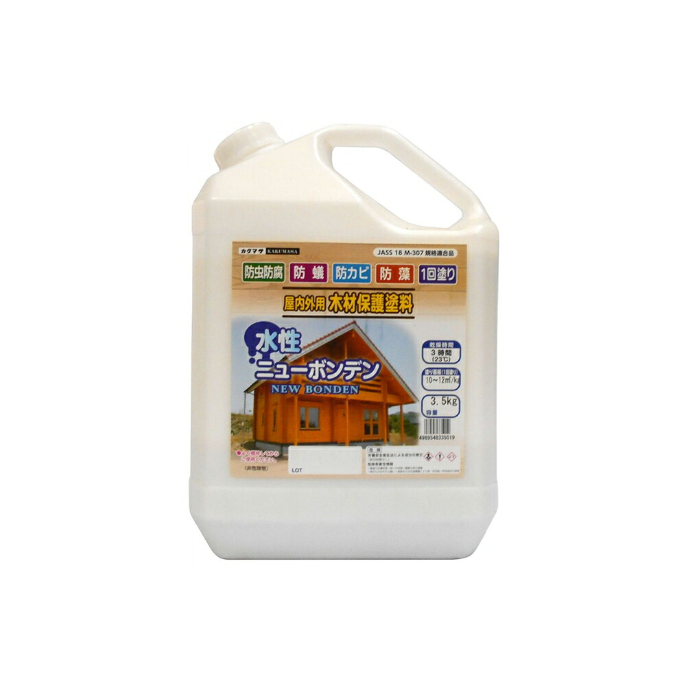 大阪塗料工業 木材保護塗料 水性ニューボンデン #115 スプルース 3.5kg 取寄|ネットペイント 店