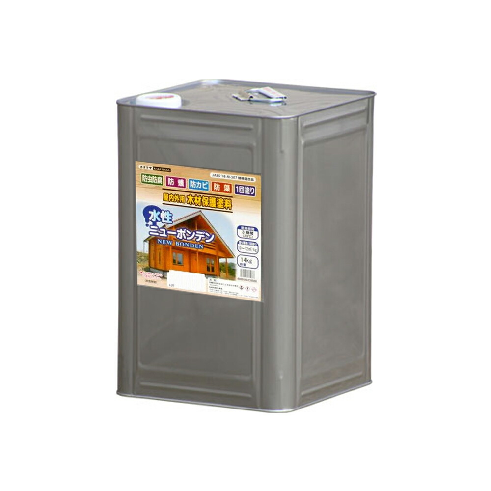 大阪塗料工業 木材保護塗料 水性ニューボンデン #132 グレージュ 14kg 取寄｜ネットペイント　店