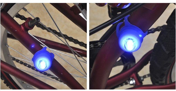 シリコン led 自転車 100均一