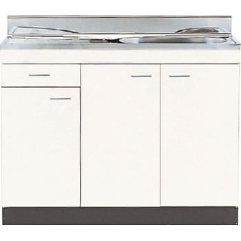 NISSAN-HELLO 公団型 流し台 C-Type 小型ゴミ収納器付 間口1000mm 奥行460mm 高さ800mm 立上90mm C46-100 キッチン リフォーム ニッサンハロー|ネットリフォ