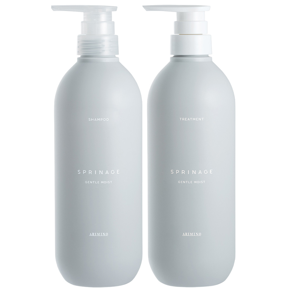 アリミノ スプリナージュ ジェントルモイスト シャンプー＆トリートメント セット 680mL +630g [ ヘアケア 地肌ケア すっきり 髪 しっとり まとまり ツヤ サロン専売品 おすすめ 人気 ] ARIMINO ev_pt
