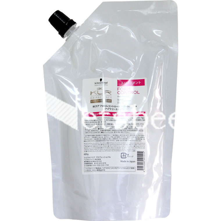 シュワルツコフ　BCクア　フォルムコントロール　トリートメント　600g リフィル×6点セット 楽天市場】シュワルツコフ BCクア フォルムコントロール シャンプー