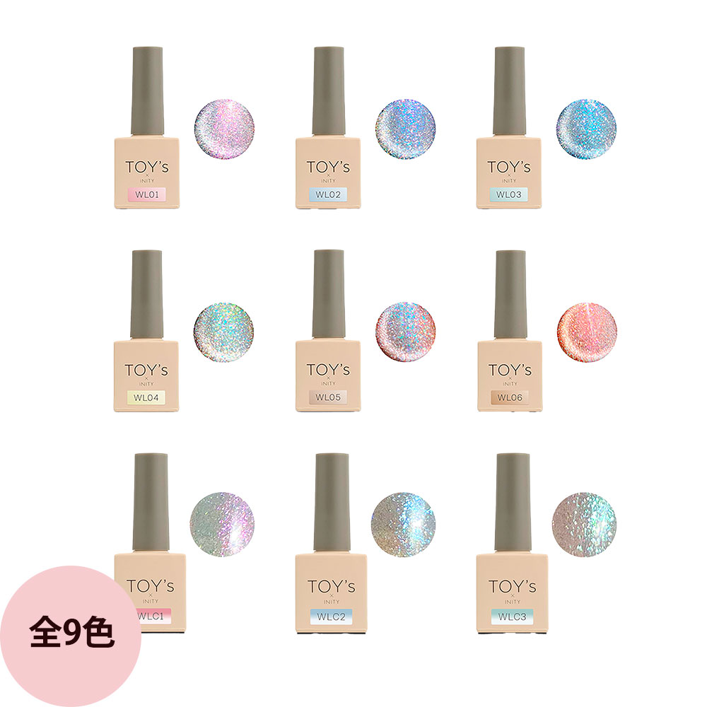 TOY's INITY ホワイトライトコレクション6色 各7ml TOY's × INITY トイズバイアイニティ ホワイトライト