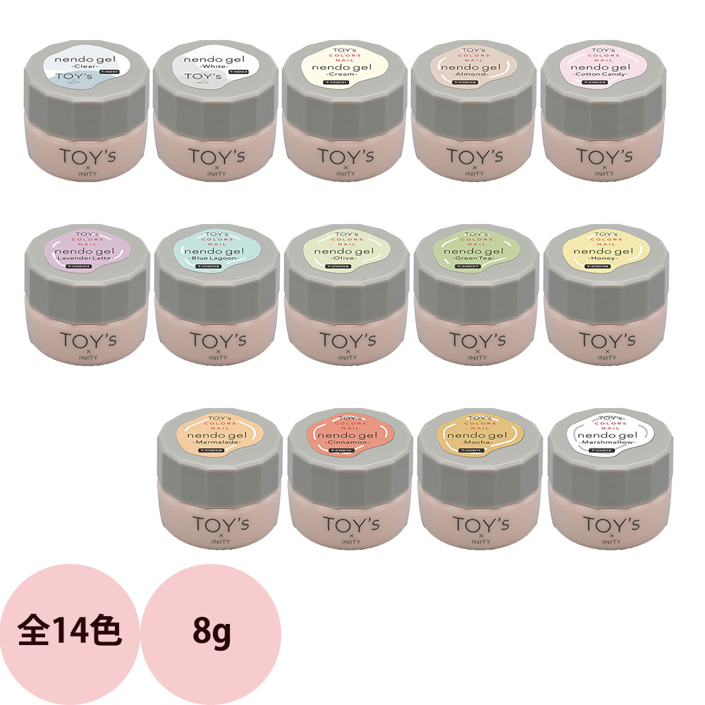 TOYS トイズ バイ アイニティ nendo gel TOY's × INITY Nendo Gel T-CNDST COLORS NAIL 9 Color Set