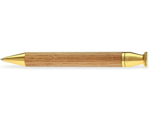 e+m イープラスエム ボールペン 黒 ともし火オーク材 KING 5010-48
