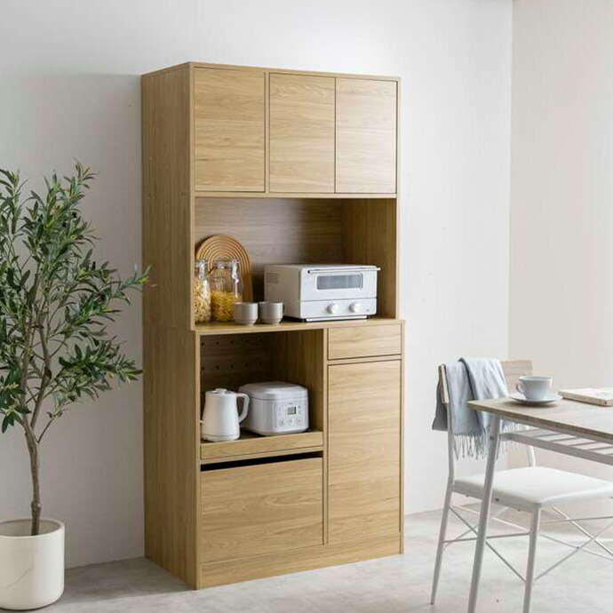 楽天市場】【13%OFFクーポン配布中！】 キャビネット スリム 食器棚