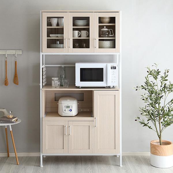 【彼岸花】ホワイトキッチン収納 食器棚 楽天市場】【18日限定！ポイント5倍】 食器棚 収納 おしゃれ