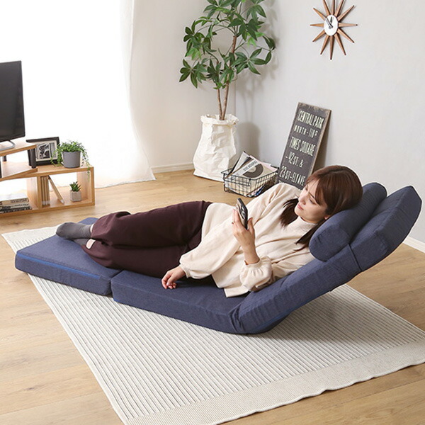 楽天市場】42段階リクライニング式 高反発折りたたみ座椅子 グリーン