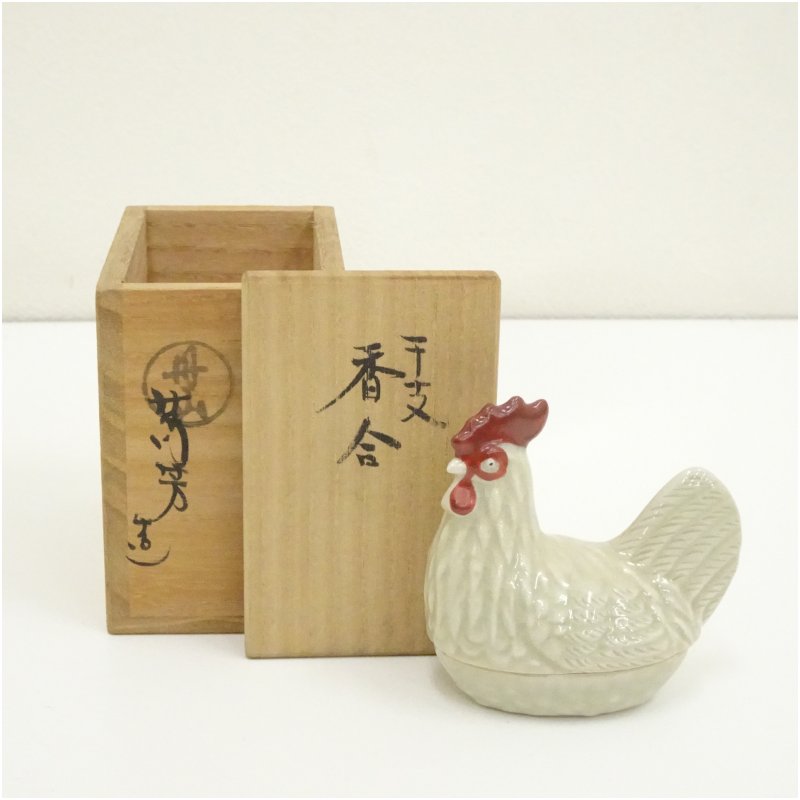 楽天市場】【茶道具】【香合】【送料無料】【中古】寿老人香合小峠丹山