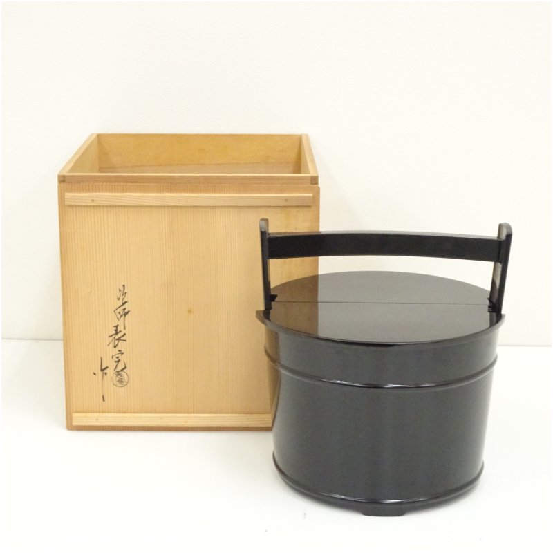 楽天市場】【茶器/茶道具 水指（水差し）】 鯉桶 鵬雲斎好写し 蓋裏 波