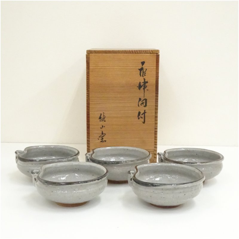 楽天市場】【中古】鏡山窯 井上公之作 唐津焼 絵唐津 香合 茶道具【美