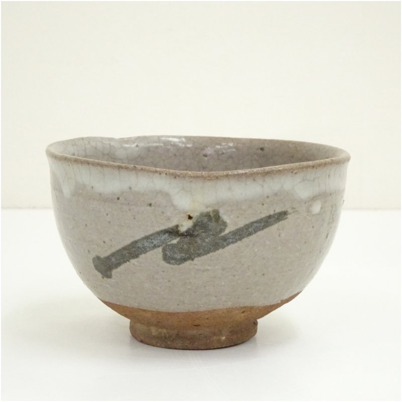 106-2/唐津焼/須田祥豊作/如拙庵/彫三島平茶碗 106-2/唐津焼/須田祥豊作/如拙庵/彫三島平茶碗 106-2/唐津焼/須田