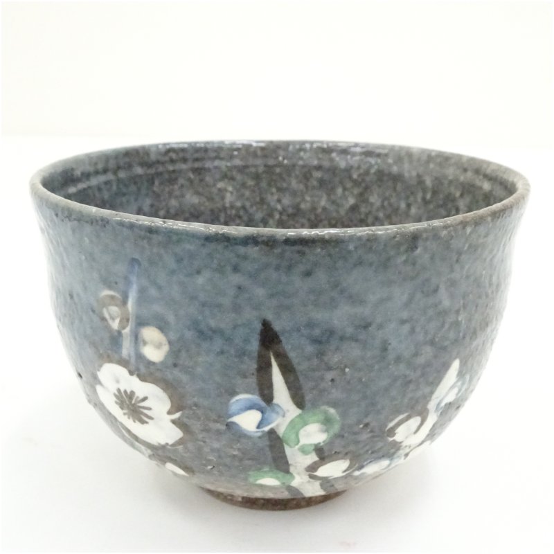 Y798-5 茶道具 暦手 浅見与し三造 ぶどう絵 抹茶碗 共箱 ま 道具 ] - 道具 京焼 浅見与し三造 暦手茶碗（共箱） | 宗 sou