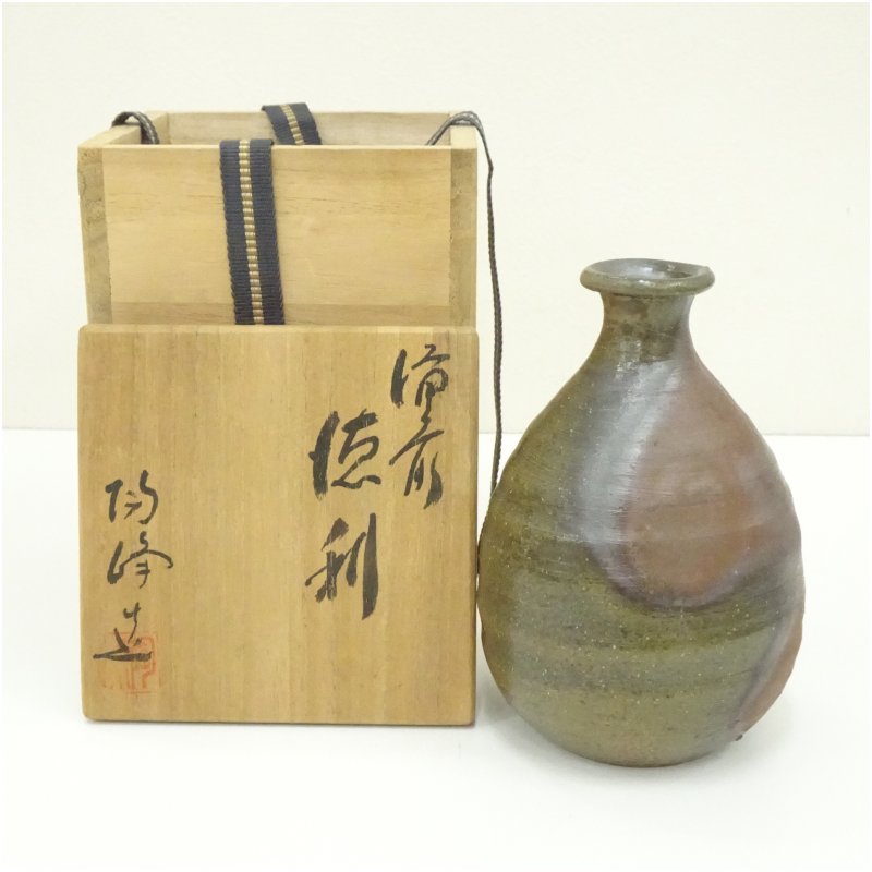 楽天市場】【中古】 備前焼 清水政幸 作 徳利 酒器 D4