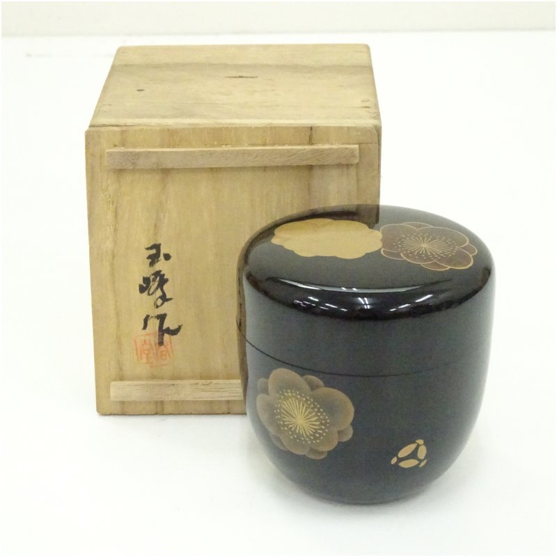 楽天市場】【中古】 堆朱 茶入 彫漆 唐草 茶葉入れ 茶壺 内七宝 茶道具