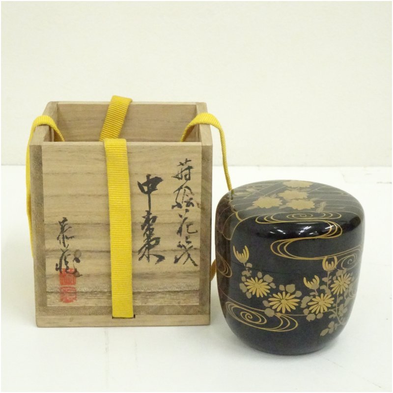 【蒔絵師　兆杜　椿蒔絵　棗　漆器　共箱】茶道具　骨董　アンティーク Amazon.co.jp: 蒔絵師 一瓢斎 盛蒔絵 四君子 棗 内銀 共箱 木製 茶道具