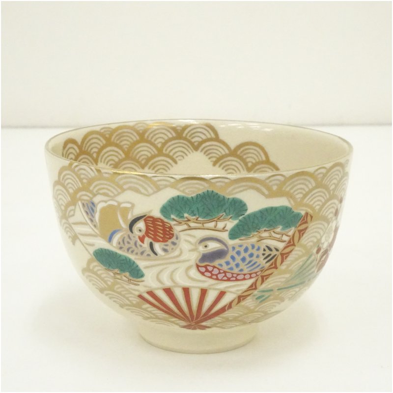 楽天市場】【中古】【茶道具】京焼 清閑寺窯 杉田祥平造 色絵四君子花