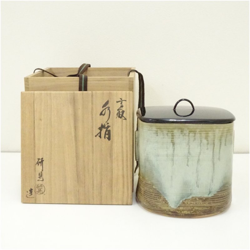 楽天市場】【中古】【茶器/茶道具 水指（水差し）】 高取焼き 管耳付