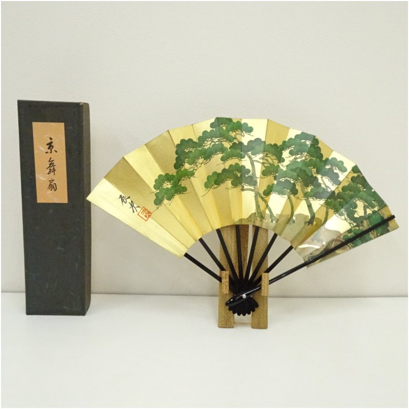 楽天市場】【中古】 純銀製 扇飾り ガラスケース付き 縁起物 昭和