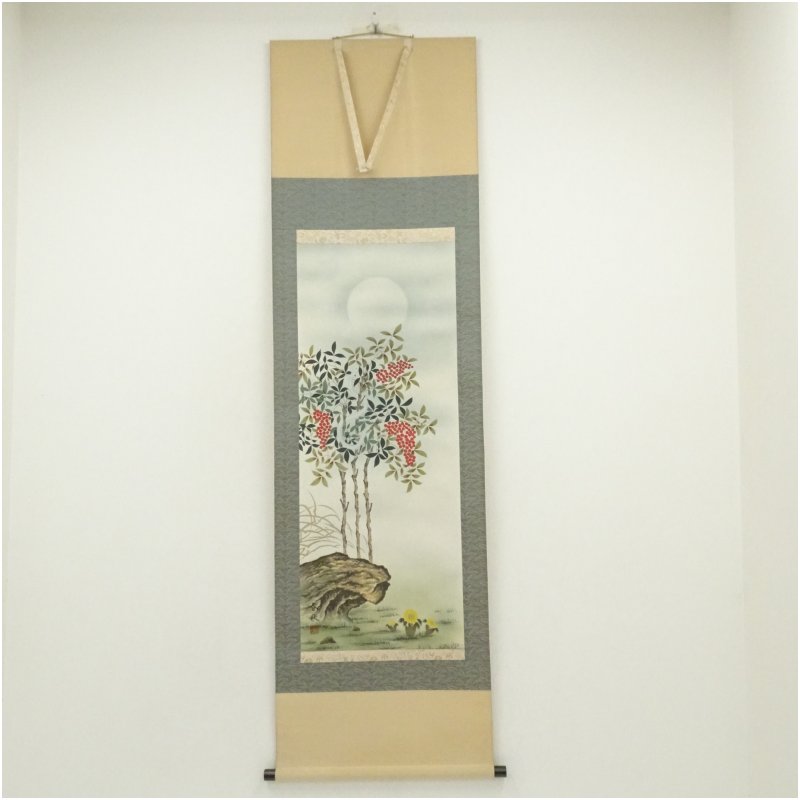 掛軸　絹本彩色　十牛図　春草筆　共箱　古物品。 宮野太雅筆 白鷺 肉筆絹本掛軸（共箱） 【公式通販】