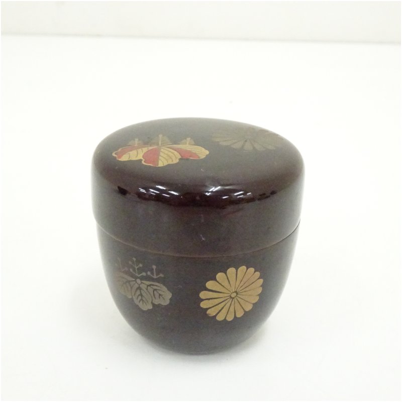 楽天市場】【中古】 堆朱 茶入 彫漆 唐草 茶葉入れ 茶壺 内七宝 茶道具