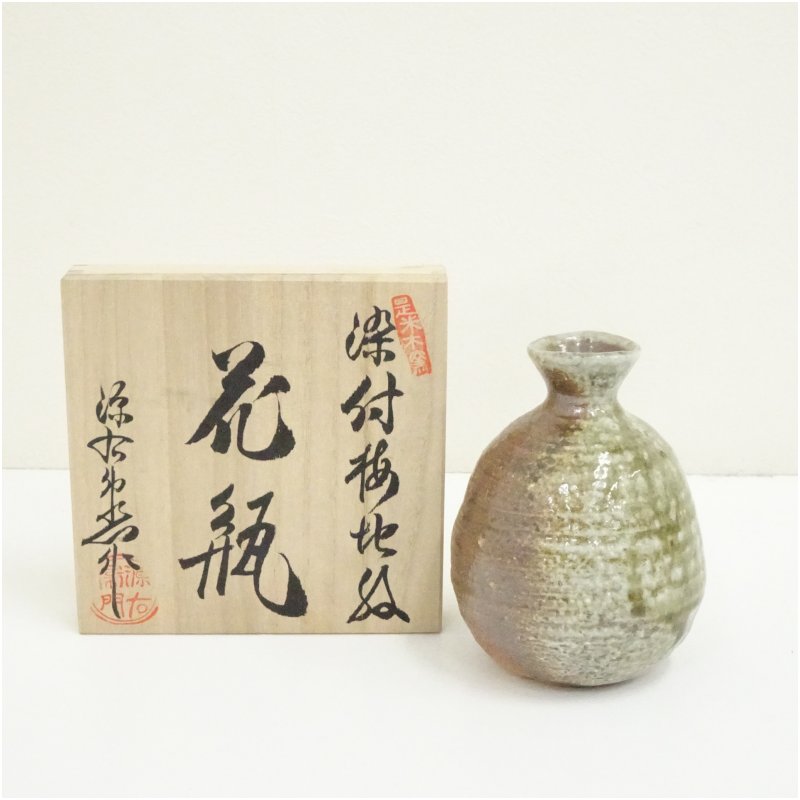 楽天市場】【中古】鶴首花瓶 陶器 花入 一輪挿し 火色 花器 和風 焼物
