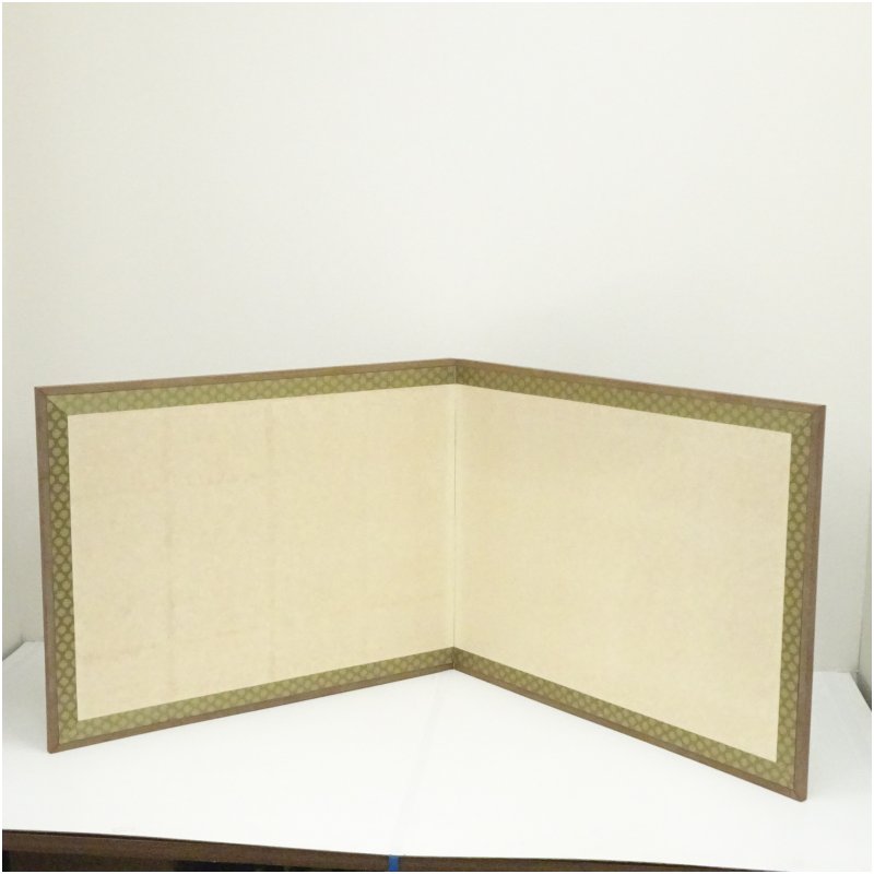 【中古】【茶道具】唐松丸紋風炉先屏風(紙箱) 茶道具 おしゃれ パーテーション ついたて 和風 間仕切り 茶道 アンティーク インテリア レトロ 1月 11月 秋|茶道具・掛軸のショップつなぐ