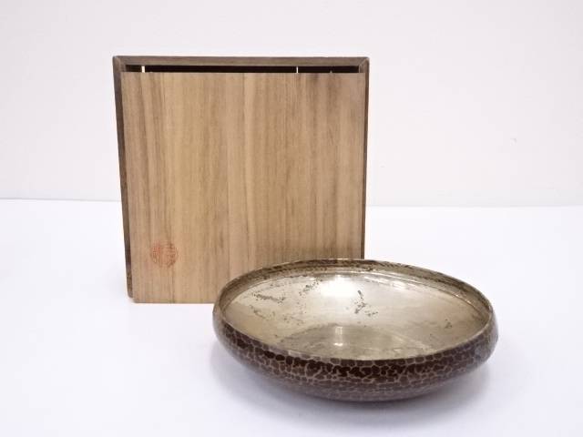楽天市場】【中古】【金属】金寿堂造 丸形黄銅菓子器（共箱